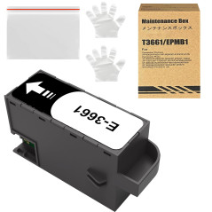 T3661 Boîte de Maintenance de l'encre C13T366100 Compatible pour Expression Photo XP-8500 XP-8505 XP-8600 XP 8605 XP-15000 Premi