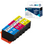LCL Cartouche d'encre Compatible 202 202XL C13T02H24010 C13T02H34010 C13T02H44010 (2Cyan 2Magenta 2Jaune) Remplacement pour Epso LCL Cartouche d'encre Compatible 202 202XL C13T02H24010 C13T02H34010 C13T02H44010 (2Cyan 2Magenta 2Jaune) Remplacement pour Epso
