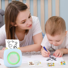GuKKK Imprimante Photo Portable, Mini Imprimante Photo Instantané sans Fil, Imprimante Thermique sans Fil BT Imprimante Mobile a