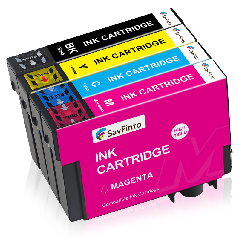 SavFinto compatibles Cartouches d'encre pour Epson Expression Home XP-2100 XP-2105 XP-3100 XP-3105 XP-4100 XP-4105, Workforce WF SavFinto compatibles Cartouches d'encre pour Epson Expression Home XP-2100 XP-2105 XP-3100 XP-3105 XP-4100 XP-4105, Workforce WF