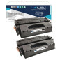 LCL Cartouche de Toner Compatible 53X Q7553A Q7553X 7000pages (2Noir) Remplacement pour HP Laserjet P2014/P2015/M2727 Series pou