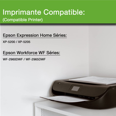 icartouche Cartouche d'encre Compatible pour Espon 503XL 503 XL Epson Expression Home XP-5200 XP-5205 Workforce WF-2960DWF WF-29