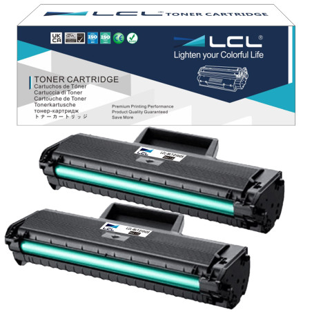 LCL Cartouche de Toner Compatible MLT-D1042S SU737A D1042S (2Noir) remplacement pour Samsung ML-1660 ML-1660N ML-1661 ML-1665 ML