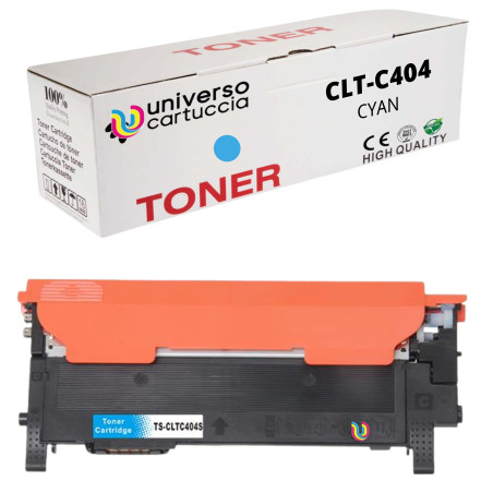 universo cartuccia® CLT-C404S, ST966A, CYAN Toner compatible avec Samsung LaserJet Xpress Color Série C430, C432, C433, C480, C4