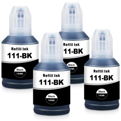 Yongairuink 111 Encre 111 Bouteille d'encre Multipack pour ET-M1100 ET-M1120 ET-M1140 ET-M1170 ET-M1180 ET-M2120 ET-M2140 ET-M21