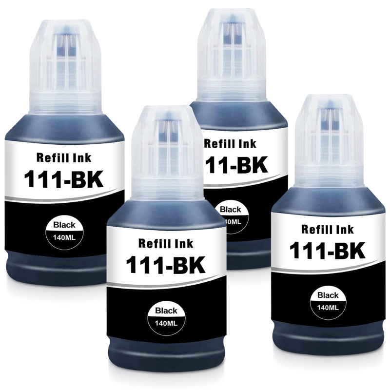 Yongairuink 111 Encre 111 Bouteille d'encre Multipack pour ET-M1100 ET-M1120 ET-M1140 ET-M1170 ET-M1180 ET-M2120 ET-M2140 ET-M21