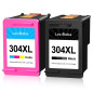 LeciRoba 304xl pour Cartouche HP 304 XL Noir et Couleur, pour Cartouche Encre HP 304,pour HP 5010 5020 5030 5032 DeskJet 2620 26