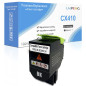 Cartouche de Toner Compatible CX410 CX510 Noire Haute Capacité 4000 Pages BK pour Imprimantes Lexmark CX410de CX510de CX410dte C