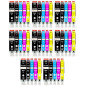 Amaprint 40 XL Cartouches Compatible avec Canon PGI 550 CLI 551 pour Pixma IP7200 IP7250 IX6800 IX6850 MG5400 MG5450 MG5500 MG55