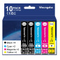 Teng 10X 603XL Cartouches d'encre pour Epson 603 XL Compatible avec Epson Expression Home XP-2100 XP-2105 XP-3100 XP-3105 XP-410