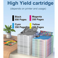 Teng 10X 603XL Cartouches d'encre pour Epson 603 XL Compatible avec Epson Expression Home XP-2100 XP-2105 XP-3100 XP-3105 XP-410