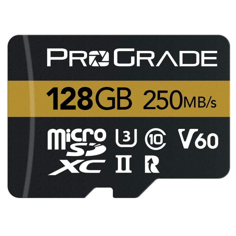 Carte microSD V60 (128 Go) – Testé pour Les appareils à Carte SD Pleine Taille | Jusqu'à 250 Mo/s en Lecture, 130 Mo/s en écritu Carte microSD V60 (128 Go) – Testé pour Les appareils à Carte SD Pleine Taille | Jusqu'à 250 Mo/s en Lecture, 130 Mo/s en écritu