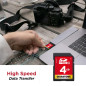 Gigastone Carte Mémoire SDHC 4 Go, Prime Série, Haute Vitesse, Compatible avec Photos, vidéos, Musique, des fichiers vocaux, Cam Gigastone Carte Mémoire SDHC 4 Go, Prime Série, Haute Vitesse, Compatible avec Photos, vidéos, Musique, des fichiers vocaux, Cam