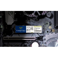 Timetec 256 Go SSD 3D NAND TLC SATA III 6 GB/s M.2 2280 NGFF 128 ToW Vitesse de Lecture jusqu'à 550 Mo/s SLC Cache Performance B