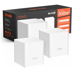 Tenda Nova Mesh MX3 (3 Packs) - Système WiFi 6 Mesh AX1500, Routeur Mesh Wi-Fi Double Bande, Couverture de 270㎡, Installation Fa