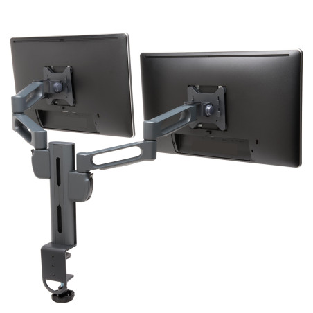 Kensington Double Bras ergonomique pour écran compatible VESA (pour Écrans jusqu'à 24") avec Système SmartFit (K60273WW)
