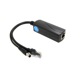 Revotech 12V/2A Actif PoE Splitter DC 5.5*2.5mm Interface, 48V PoE vers DC 12V/2A Sortie, 10/100Mbps Conforme IEEE802.3af/at, Ad