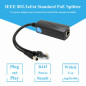 Revotech 12V/2A Actif PoE Splitter DC 5.5*2.5mm Interface, 48V PoE vers DC 12V/2A Sortie, 10/100Mbps Conforme IEEE802.3af/at, Ad Revotech 12V/2A Actif PoE Splitter DC 5.5*2.5mm Interface, 48V PoE vers DC 12V/2A Sortie, 10/100Mbps Conforme IEEE802.3af/at, Ad