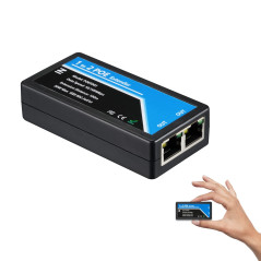 Extension PoE 2 Ports Conforme à la Norme IEEE 802.3af/at Standard 10 100 Mbps, répéteur POE 100 mètres (328 Pieds) Extender 1 e