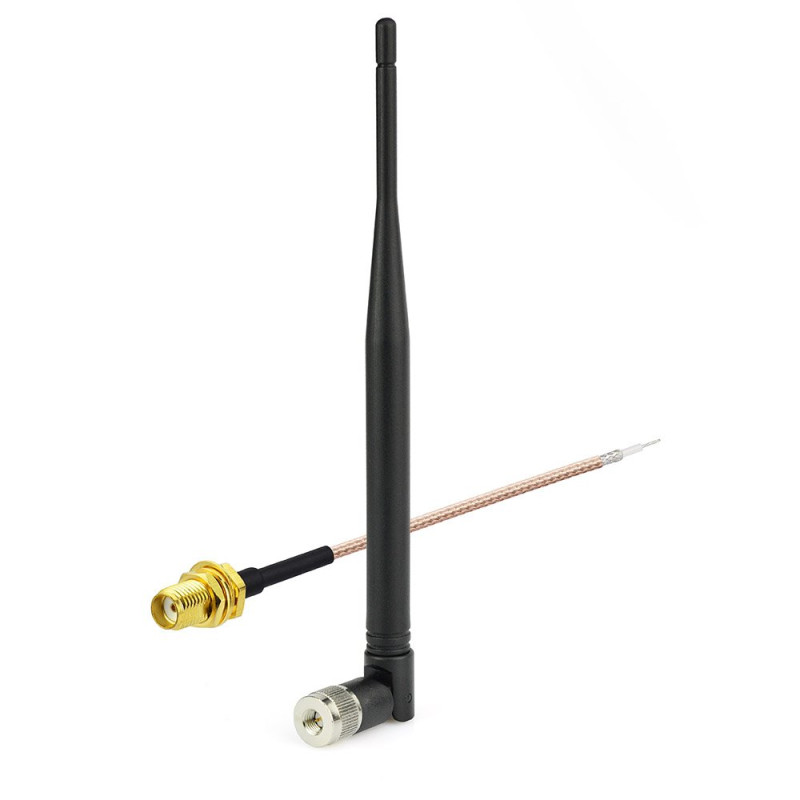 Eightwood 868 MHz Antenne WiFi PC 3 dBi NFC RFID Adaptateur SMA Mâle + SMA Femelle Câble Pigtail RG178 15 cm pour Antenne GSM CB Eightwood 868 MHz Antenne WiFi PC 3 dBi NFC RFID Adaptateur SMA Mâle + SMA Femelle Câble Pigtail RG178 15 cm pour Antenne GSM CB