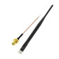Eightwood 868 MHz Antenne WiFi PC 3 dBi NFC RFID Adaptateur SMA Mâle + SMA Femelle Câble Pigtail RG178 15 cm pour Antenne GSM CB Eightwood 868 MHz Antenne WiFi PC 3 dBi NFC RFID Adaptateur SMA Mâle + SMA Femelle Câble Pigtail RG178 15 cm pour Antenne GSM CB