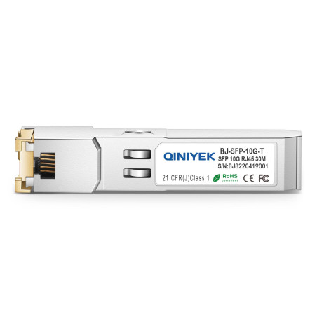 QINIYEK Émetteur-récepteur SFP+ 10GBase-T,émetteur-récepteur cuivre 10G SFP+ RJ45,Compatible pour Cisco SFP-10G-TS,Ubiquiti UniF