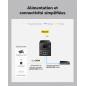 Cudy POE400 Adaptateur injecteur PoE++ Ultra Gigabit 90 W, Compatible avec IEEE 802.3bt/at/AF, Rj45 1000 Mbps, Plug & Play, méta