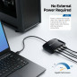 Cable Matters Switch Ethernet Commutateur USB 3.1 vers 4 Ports Gigabit Ethernet (Adaptateur USB Ethernet), Noir Cable Matters Switch Ethernet Commutateur USB 3.1 vers 4 Ports Gigabit Ethernet (Adaptateur USB Ethernet), Noir