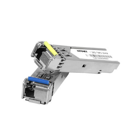 Une paire de module SFP 1.25G émetteur-récepteur à fibre unique bidirectionnelle 1310nm / 1550nm SMF LC connecteur jusqu'à 20 km