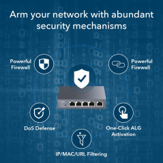Cudy Routeur VPN Multi-WAN Gigabit, jusqu'à 4 Ports WAN Gigabit, routeur SMB, équilibre de Charge, Protection Contre la Foudre, 