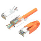 Connecteur RJ45 Fiche Cat 7 Embout Ethernet POE Pass Through RJ45 Câble Connecteur Ethernet à Serti CAT7 CAT6a CAT6 AWG23 avec d Connecteur RJ45 Fiche Cat 7 Embout Ethernet POE Pass Through RJ45 Câble Connecteur Ethernet à Serti CAT7 CAT6a CAT6 AWG23 avec d