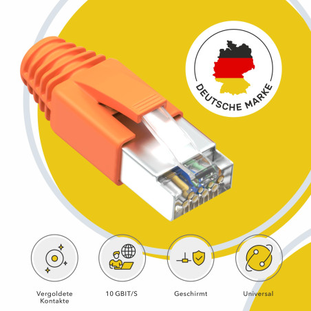 Connecteur RJ45 Fiche Cat 7 Embout Ethernet POE Pass Through RJ45 Câble Connecteur Ethernet à Serti CAT7 CAT6a CAT6 AWG23 avec d