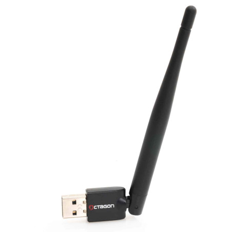 Octagon WL048 Adaptateur Wi-Fi 150 Mbit/s USB 2.0 pour récepteur satellite VU+ Gigablue Protek avec E2 Enigma2
