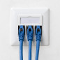 kwmobile 3X Module Keystone Cat 6A - Lot 3X Connecteur Module de Brassage 1x Prise Murale - Branchement Câble RJ45 avec Raccord kwmobile 3X Module Keystone Cat 6A - Lot 3X Connecteur Module de Brassage 1x Prise Murale - Branchement Câble RJ45 avec Raccord