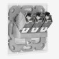 kwmobile 3X Module Keystone Cat 6A - Lot 3X Connecteur Module de Brassage 1x Prise Murale - Branchement Câble RJ45 avec Raccord kwmobile 3X Module Keystone Cat 6A - Lot 3X Connecteur Module de Brassage 1x Prise Murale - Branchement Câble RJ45 avec Raccord