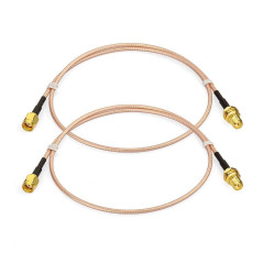 Bingfu Câble RP-SMA Rallonge Antenne WiFi 60cm Adaptateur de RP-SMA Mâle à Femelle RG316 pour Extension Telesurveillance Routeur
