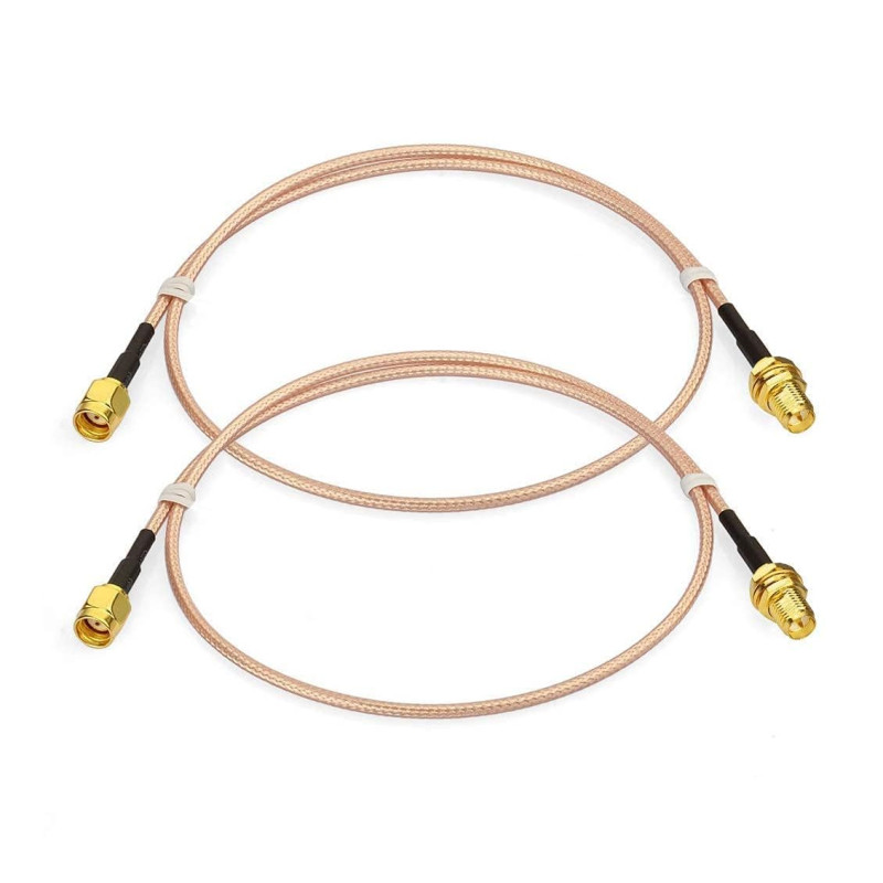 Bingfu Câble RP-SMA Rallonge Antenne WiFi 60cm Adaptateur de RP-SMA Mâle à Femelle RG316 pour Extension Telesurveillance Routeur Bingfu Câble RP-SMA Rallonge Antenne WiFi 60cm Adaptateur de RP-SMA Mâle à Femelle RG316 pour Extension Telesurveillance Routeur