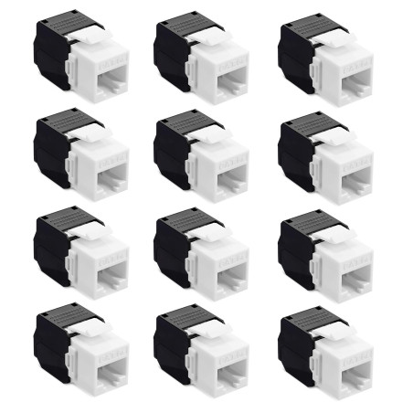 kwmobile 12x Module Keystone catégorie 6 - Lot 12 modules de Brassage pour branchement câble raccord Non blindé - Connexion à Pa