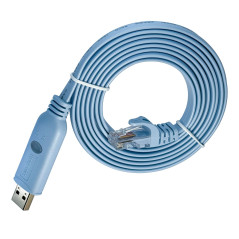 DSD TECH SH-RJ45A USB to RJ45 Console Cable with FTDI Chip for Cisco NETGEAR Routers/Switches Support Windows Linux Mac OS