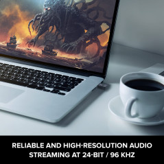Creative BT-W5 Transmetteur Audio Intelligent Bluetooth 5.3 avec aptX Adaptive, Audio Haute résolution 24 bits/96 kHz, Fonction 