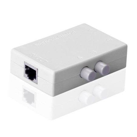 SIENOC 2 Ports Commutateur réseau Sélecteur Hub 2 entrées 1 Sortie ou 1 entrée 2 Sorties 100 MHz