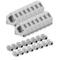 kwmobile 16x Module Keystone RJ45 Cat 6a - Modules de Brassage pour Branchement Câble RJ45 - Connecteur Blindé avec Support pour kwmobile 16x Module Keystone RJ45 Cat 6a - Modules de Brassage pour Branchement Câble RJ45 - Connecteur Blindé avec Support pour