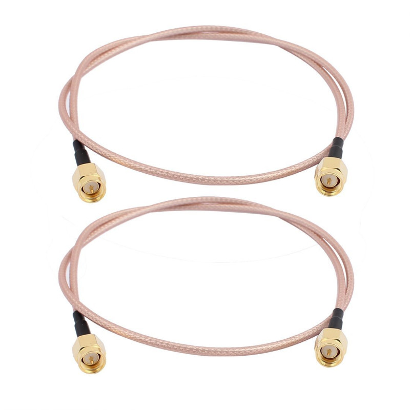 GTIWUNG 2Pcs Cable SMA Antenne 4G SMA Mâle à SMA Mâle Câble Riggle RG316 15cm pour Antenne 4G Pi 2.4 GHz Antenne WiFi Wirelesse 