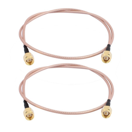 GTIWUNG 2Pcs Cable SMA Antenne 4G SMA Mâle à SMA Mâle Câble Riggle RG316 15cm pour Antenne 4G Pi 2.4 GHz Antenne WiFi Wirelesse