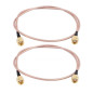 GTIWUNG 2Pcs Cable SMA Antenne 4G SMA Mâle à SMA Mâle Câble Riggle RG316 15cm pour Antenne 4G Pi 2.4 GHz Antenne WiFi Wirelesse 
