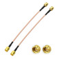 GTIWUNG 2Pcs Cable SMA Antenne 4G SMA Mâle à SMA Mâle Câble Riggle RG316 15cm pour Antenne 4G Pi 2.4 GHz Antenne WiFi Wirelesse 