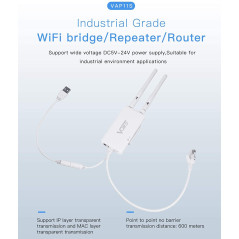 Vonets VAP11S Smart WiFi Mini Bridge/Répéteur sans Fil/Routeur WiFi, 2.4GHz avec 2 Antennes Externes, Convient pour Les Balances