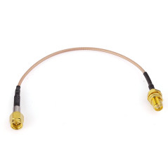 Eightwood Antenne 4G Extension Cable SMA Femelle à SMA Câble de Tresse Mâle RG178 15 cm 6 Pouces 2 pcs pour Antenne 4G SMA Anten