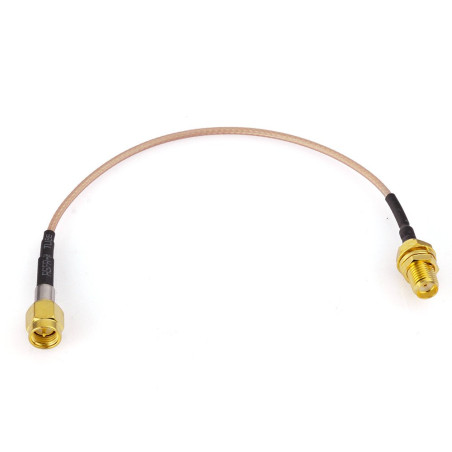 Eightwood Antenne 4G Extension Cable SMA Femelle à SMA Câble de Tresse Mâle RG178 15 cm 6 Pouces 2 pcs pour Antenne 4G SMA Anten