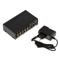 KALEA-INFORMATIQUE Répartiteur audio stéréo et vidéo composite type splitter, duplique à l'identique une source en entrée vers q